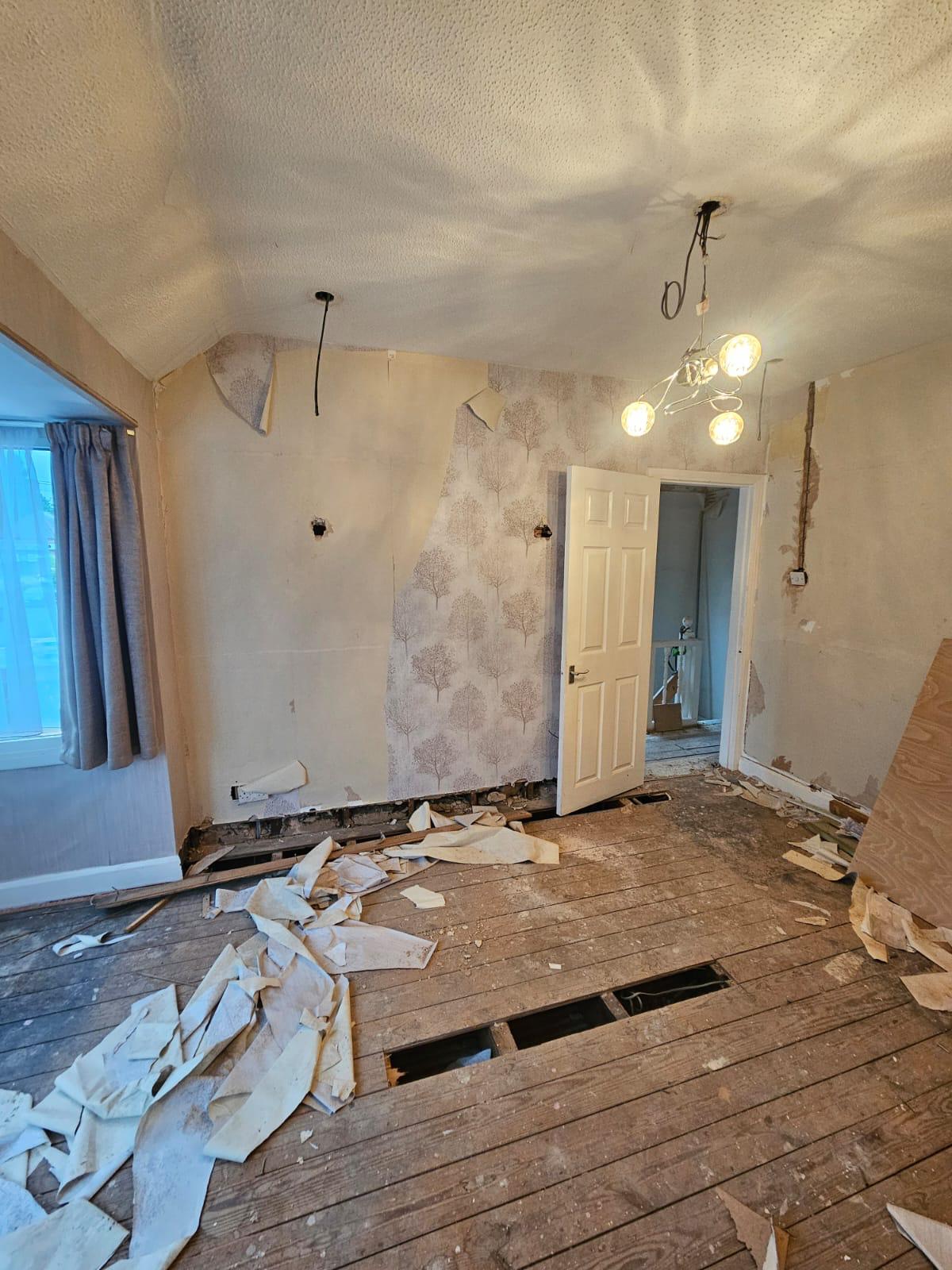 Property strip-out before renovation